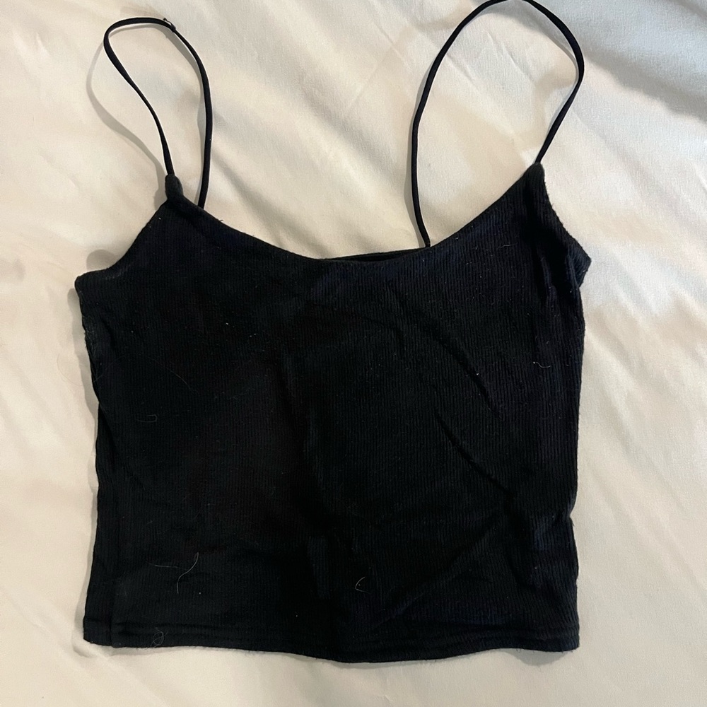 Pacsun Basics Black Camisole Crop Top